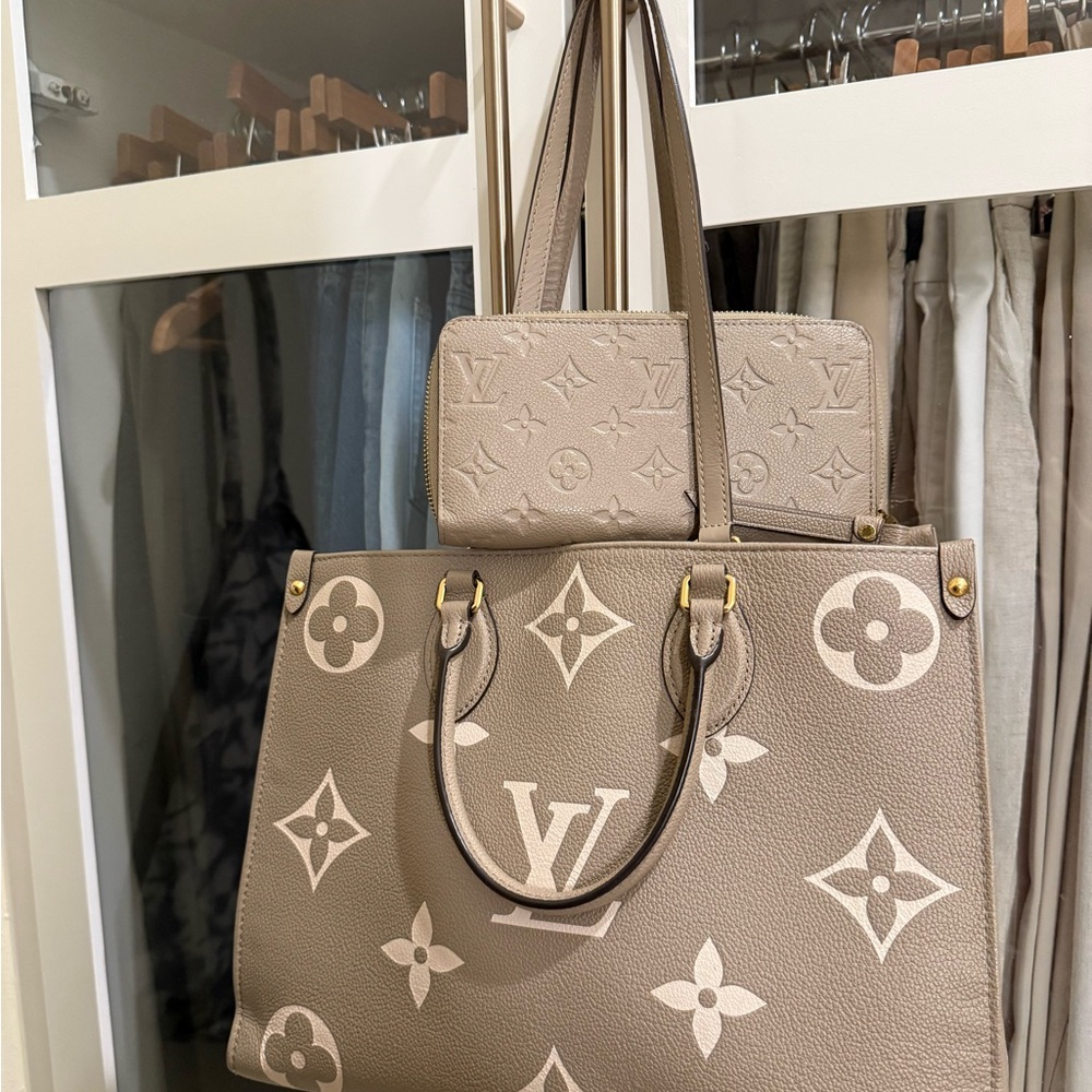 Louis Vuitton Taupe Monogram Tote